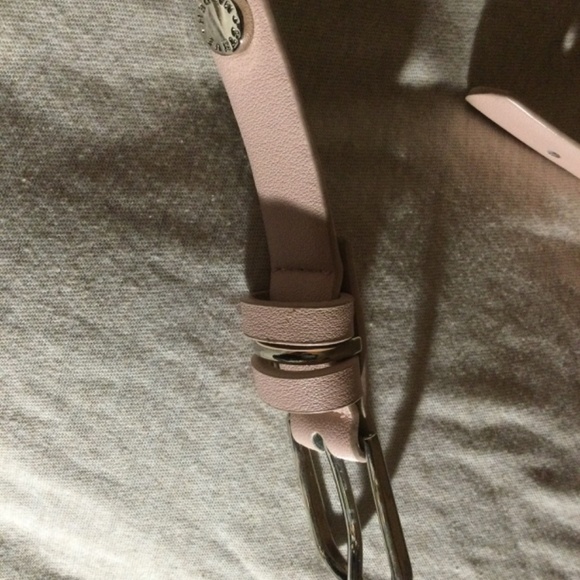 Steve Madden (faux?) leather light pink belt, excellent used condition, <42” - Picture 6 of 7